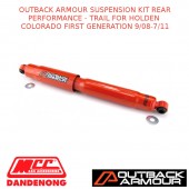 OUTBACK ARMOUR SUSPENSION KIT REAR TRAIL FITS HOLDEN COLORADO 1ST GEN 9/08-7/11